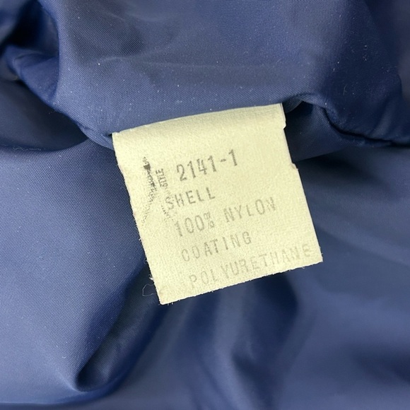 Vintage Blue SERAC‎ Bomber Spring Skiing Jacket with Red and Yellow Stripes - Picture 4 of 7